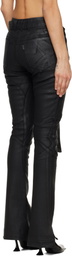 Ottolinger Black Glazed Mulitline Jeans