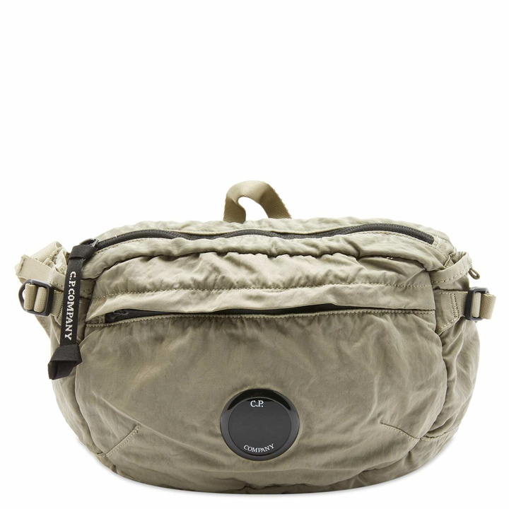 Photo: C.P. Company Men's Lens Bumbag in Silver Sage