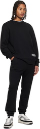 Balmain Black Small 'Balmain' Stamp Printed Sweatshirt