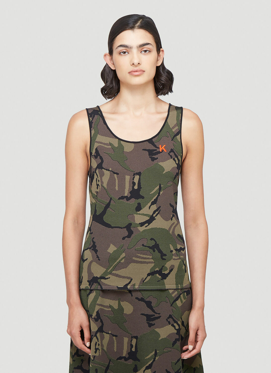 Kwaidan Editions Camouflage-Print Tank Top