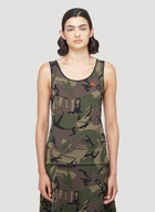 Kwaidan Editions Camouflage-Print Tank Top