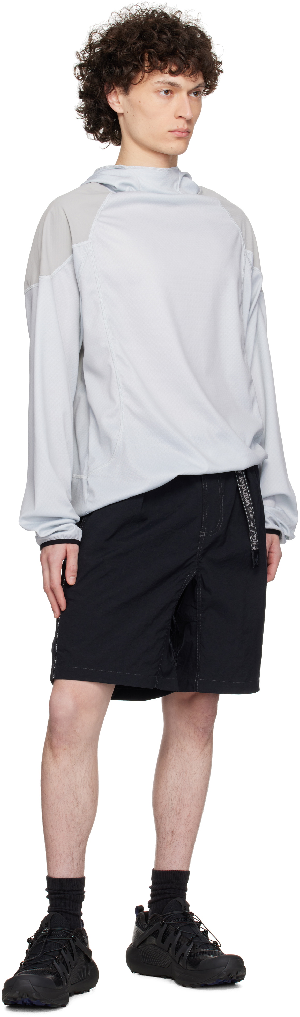 and wander Black Gramicci Edition Nylon G Shorts
