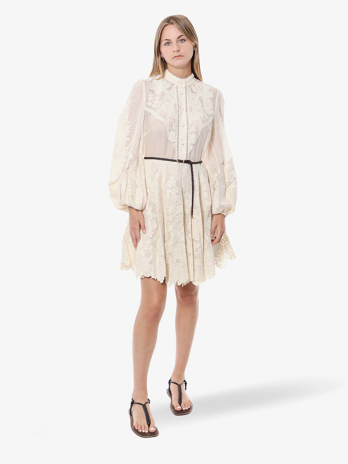 Zimmermann Dress Beige Womens Zimmermann Zimmermann Dress Beige Womens Zimmermann