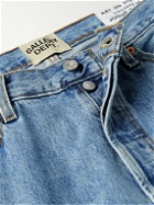 Gallery Dept. - K.H. Slim-Fit Leather-Panelled Jeans - Blue
