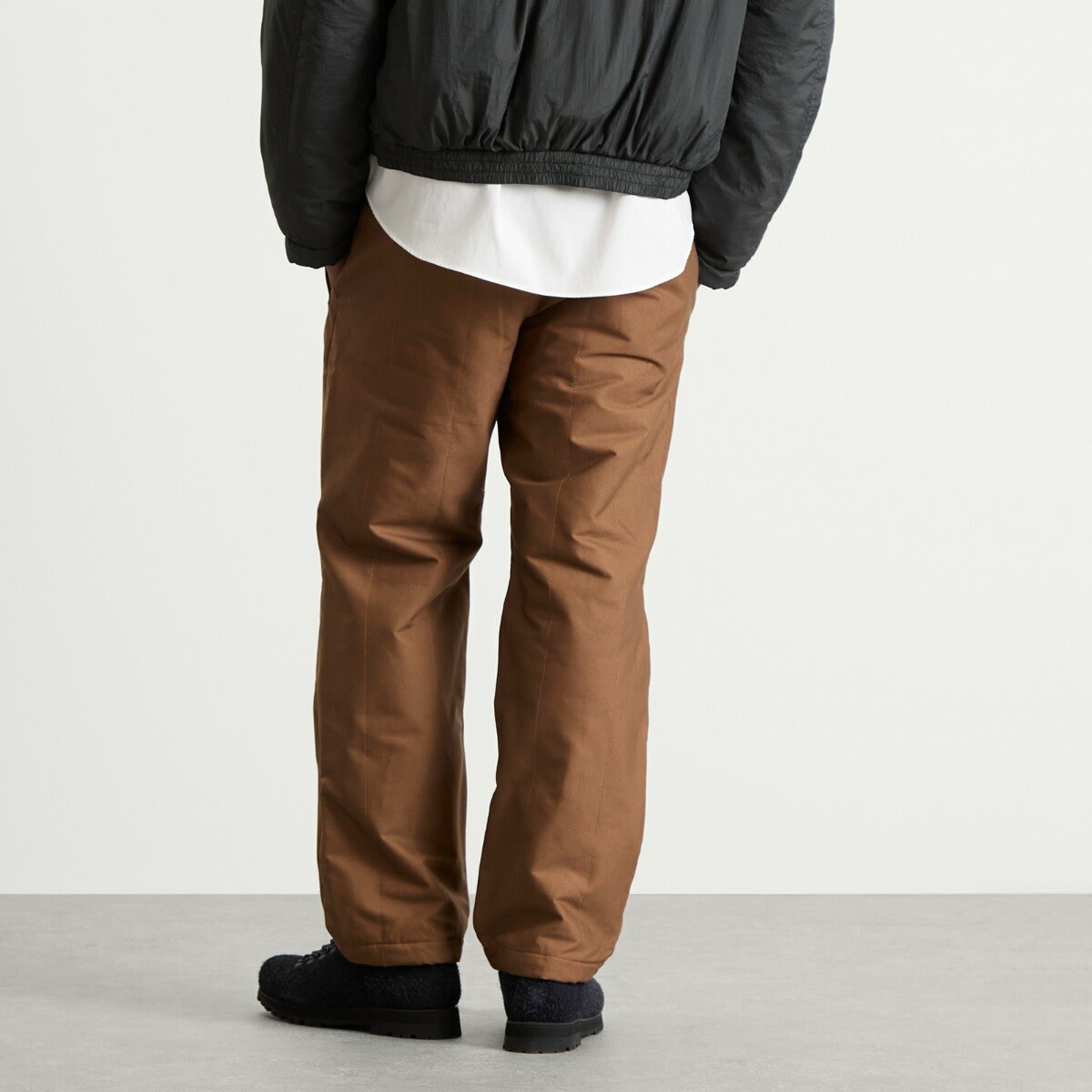 Ranra Men's Neve Canvas Cotton Pants in Coffee Liqueur
