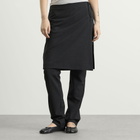 ST. Agni Women's Wool Sarong Pants in Dark Graphite