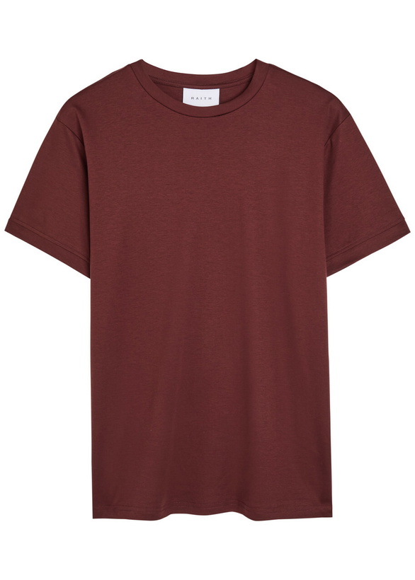 Photo: Raith Luxe Mercerised Cotton T-shirt Rust