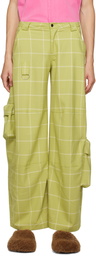 Collina Strada Green Check Trousers