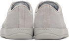 Lanvin Gray DBB1 Suede Zip Sneakers