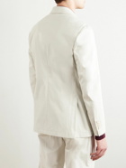 Lardini - Stretch-Cotton Suit Jacket - White