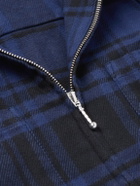 Noah - Cotton-Flannel Zip-Up Overshirt - Blue
