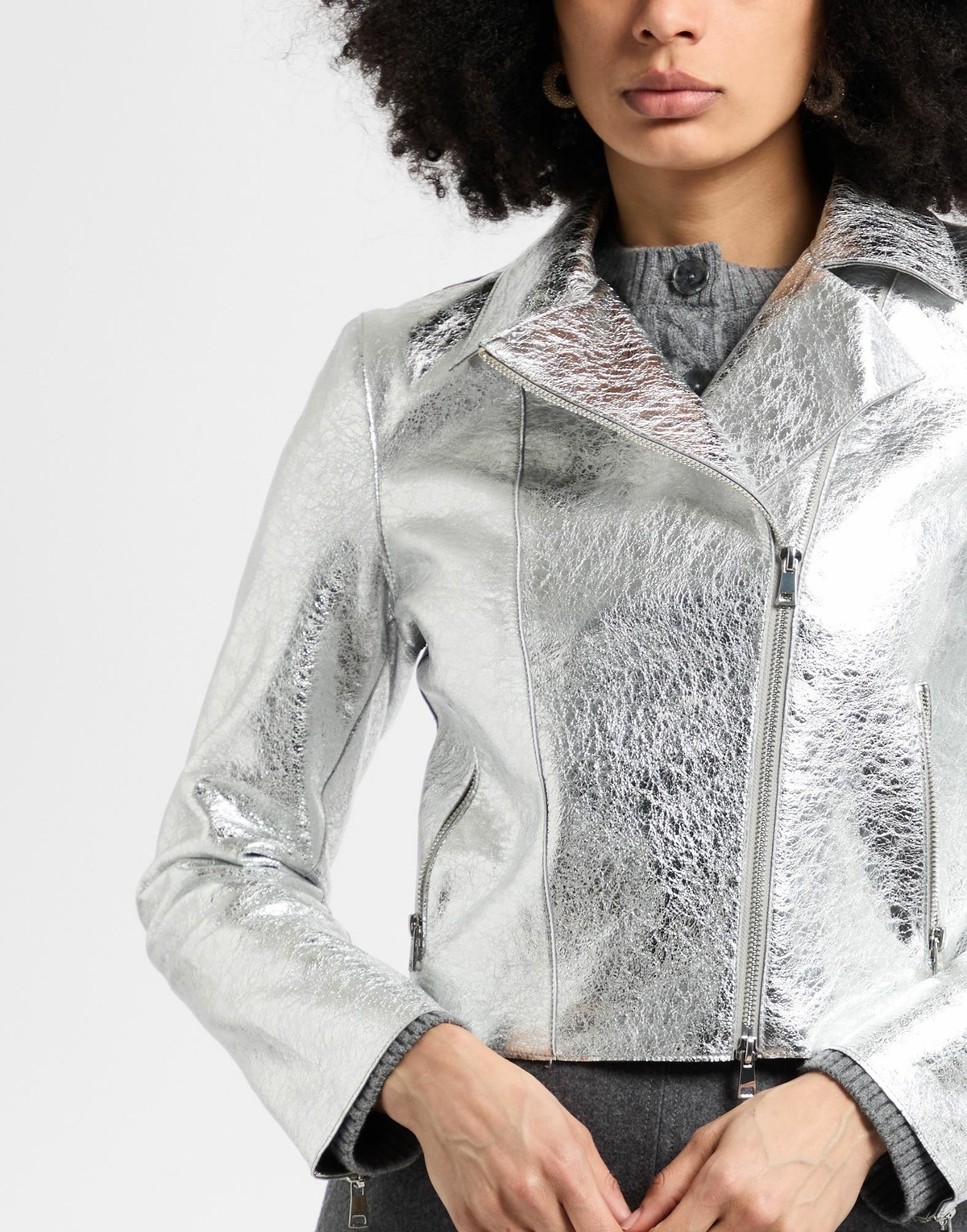 P. a.r. o.s. h. Womens Jacket in Silver