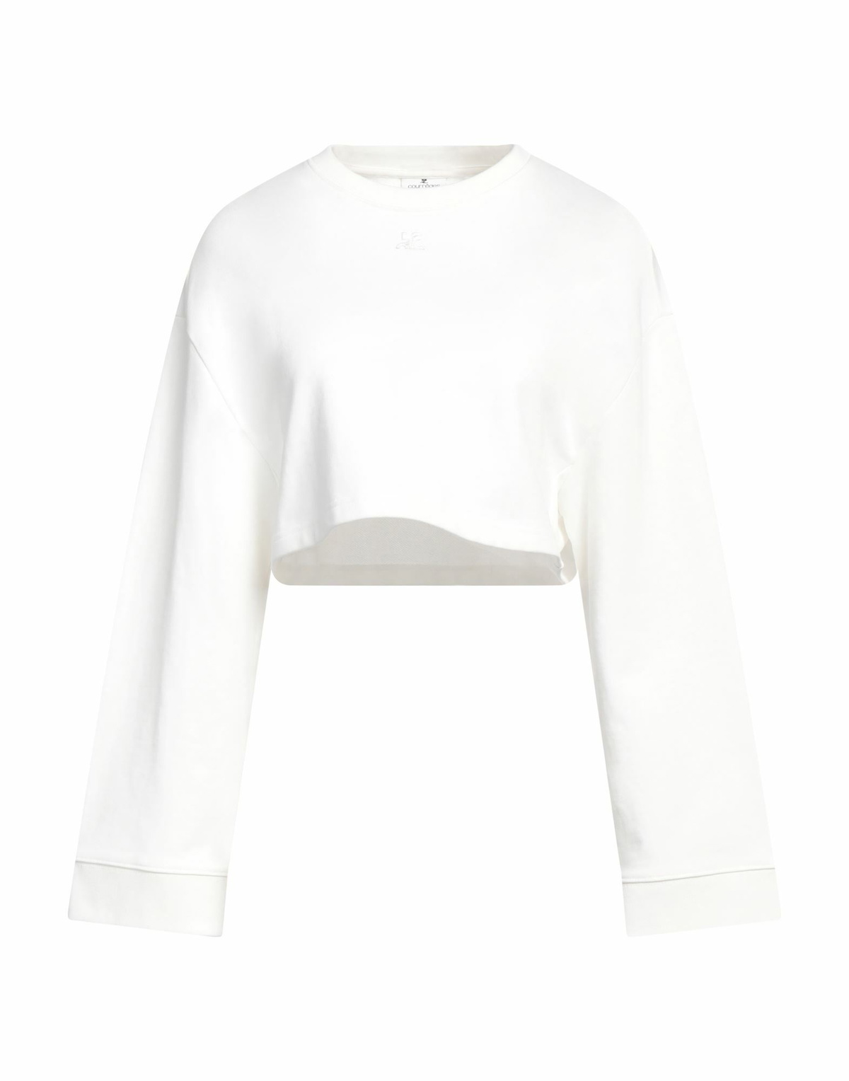 Courrèges Womens Sweatshirt Ivory