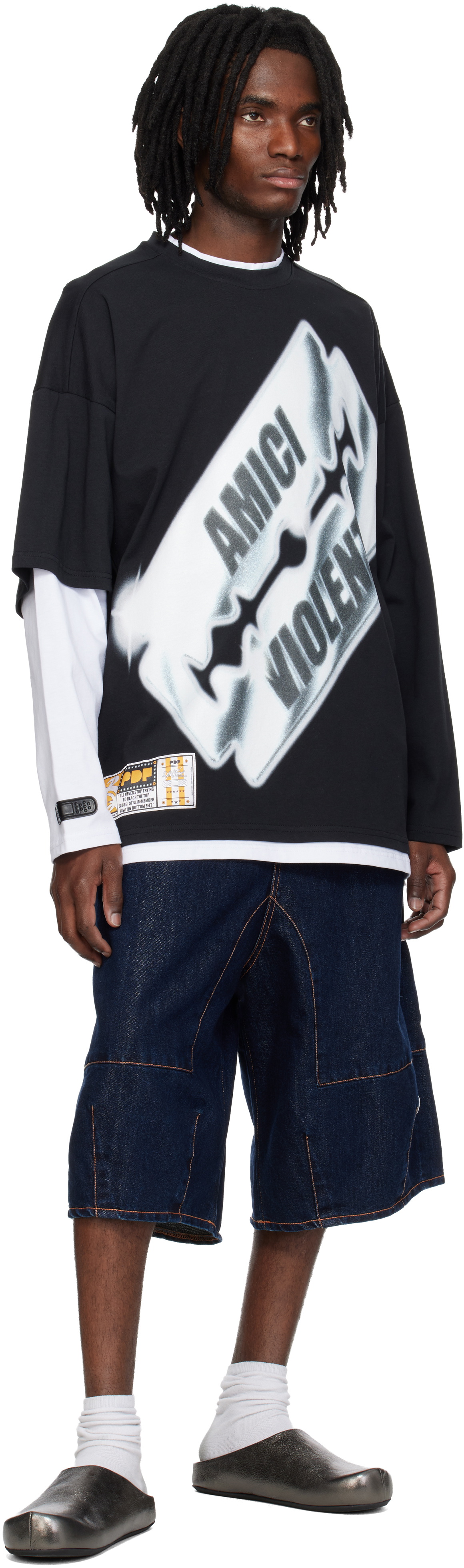 PDF Blue Positano Denim Shorts