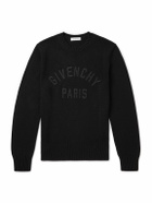 Givenchy - Logo-Embroidered Cotton Sweater - Black