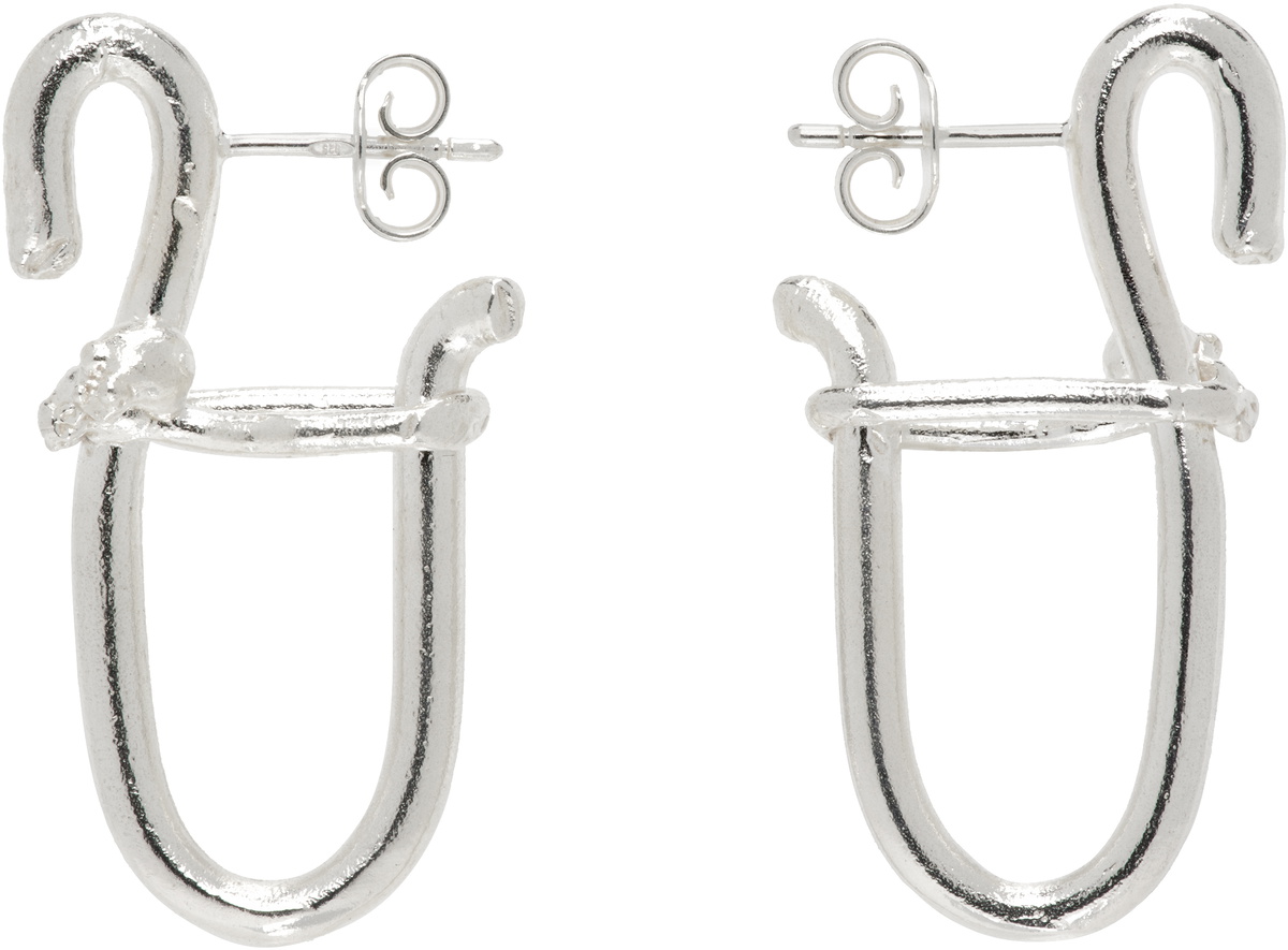 Alighieri Silver 'The Illuminating Rise Hoop' Earrings