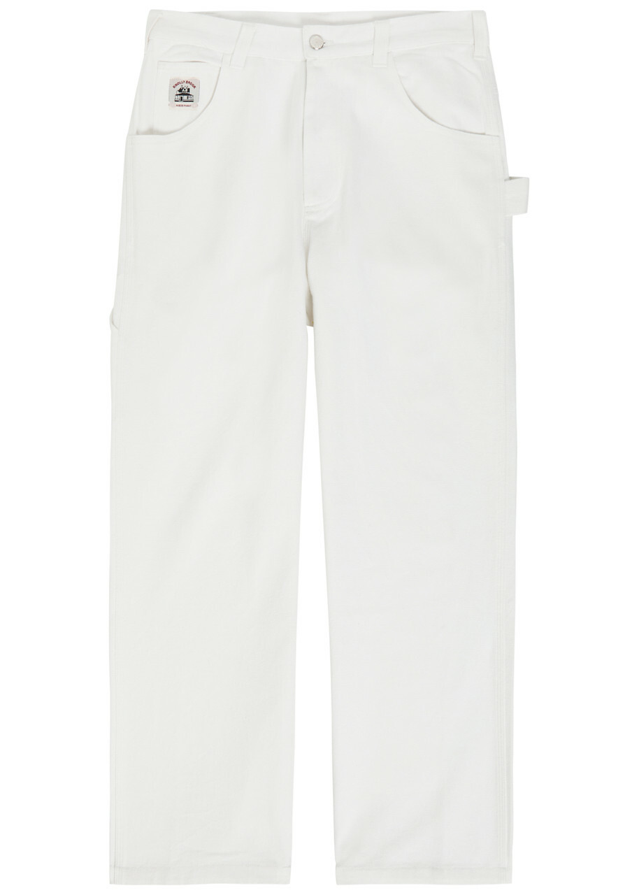 Bode Knolly Straight-leg Jeans White