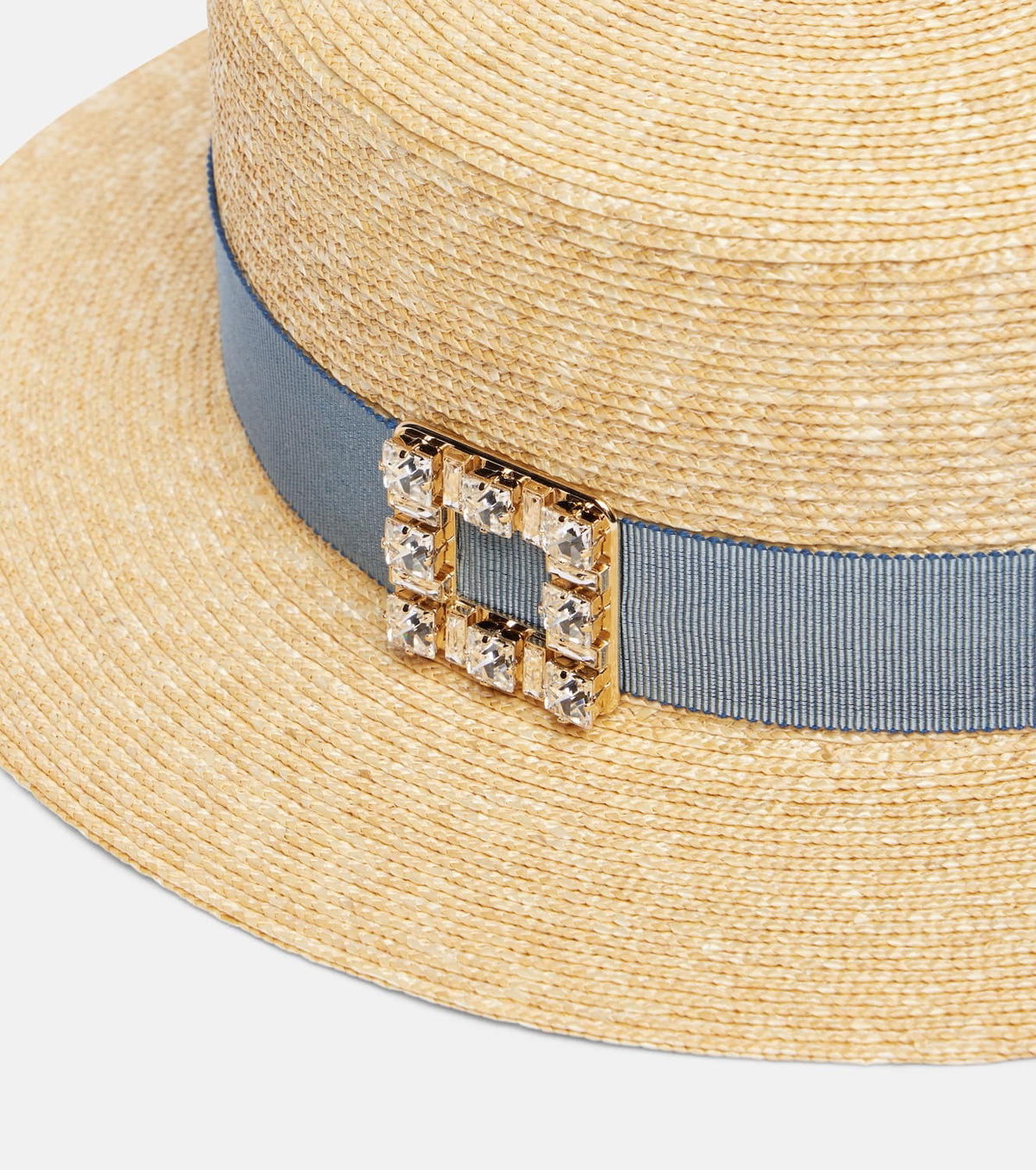 Roger Vivier Très Vivier straw boater hat