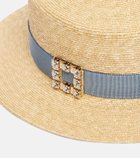 Roger Vivier Très Vivier straw boater hat