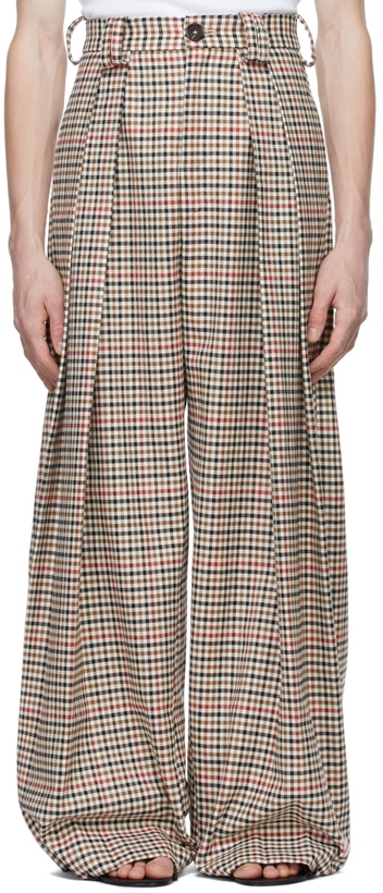 Photo: S.S.Daley Multicolor Cotton & Wool Trousers