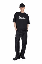 Études T-shirt In Black Cotton