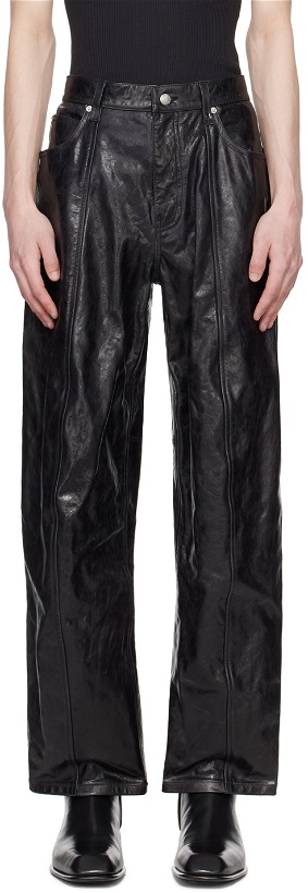 Photo: Alexander Wang Black Paneled Leather Pants