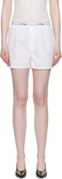 HommeGirls White Boxer Shorts