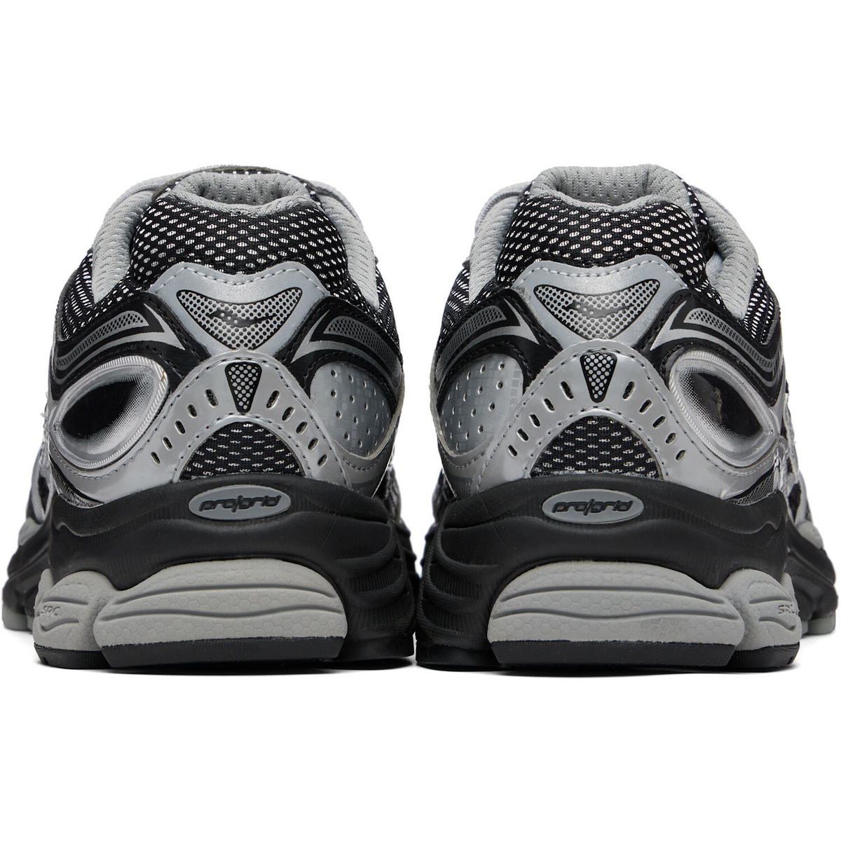 Saucony Black & Silver ProGrid Omni 9 Sneakers