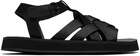 HEREU Black Beltra Sandals