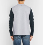 Beams - Champion Printed Cotton-Blend Jersey T-Shirt - Men - Light gray
