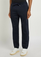 Brunello Cucinelli Tapered-leg Cotton-blend Sweatpants Navy