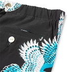Flagstuff - Printed Woven Shorts - Men - Black