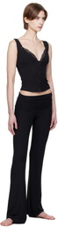 SKIMS Black Soft Lounge Lace Tank Top
