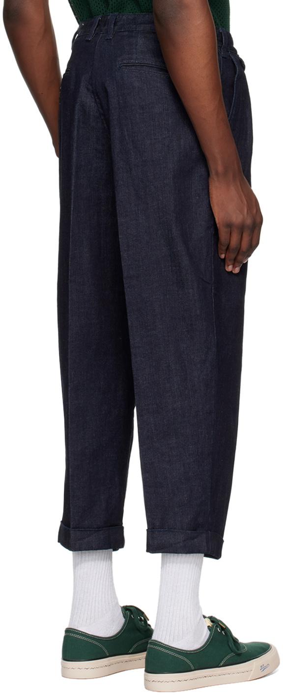 BEAMS PLUS Indigo 2 Pleats Jeans