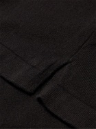 Saman Amel - Knitted Cotton T-Shirt - Black