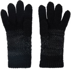 Y's Black Fair Isle Gloves