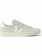 Veja - Campo Leather-Trimmed Suede Sneakers - Gray