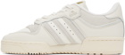 adidas Originals Off-White & Gray Rivalry 86 Sneakers