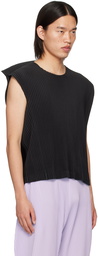 HOMME PLISSÉ ISSEY MIYAKE Gray Rectangle Tank Top