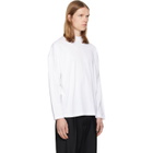 Jil Sander White Cotton Mock-Neck T-shirt