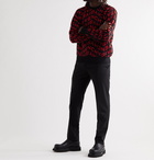 GIVENCHY - Logo-Jacquard Wool Sweater - Red