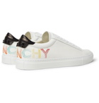 GIVENCHY - Urban Street Logo-Embroidered Leather Sneakers - White