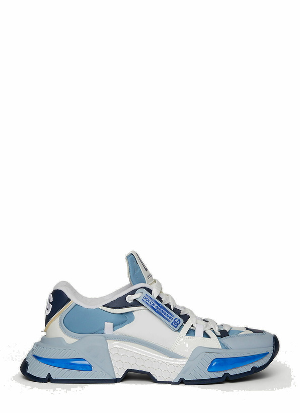 Photo: Logo Tag Sneakers in Blue