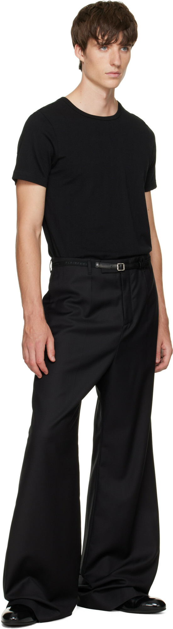 ALAINPAUL Black Elasticated Belt