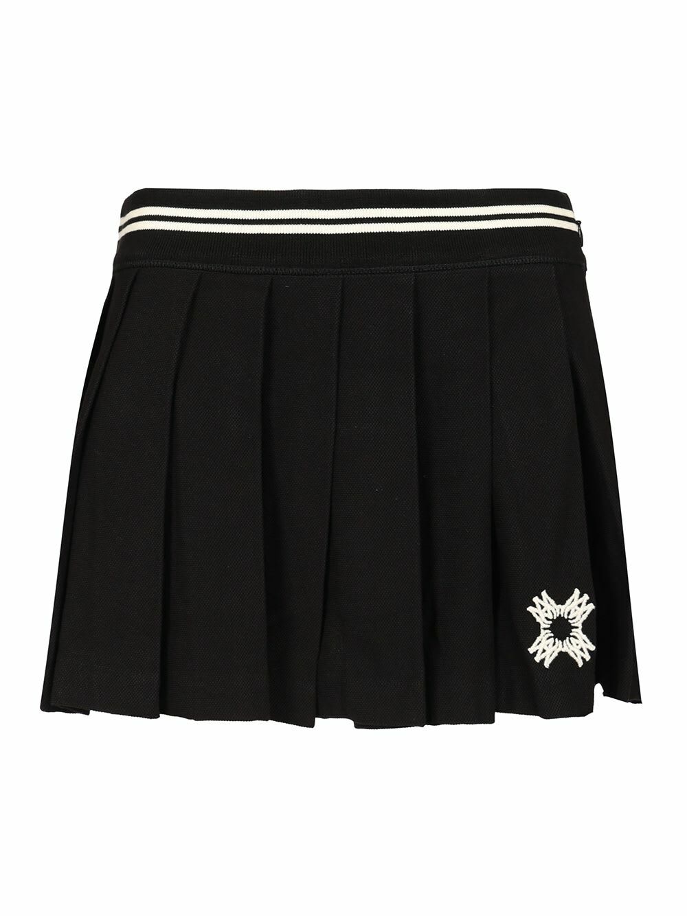 AMIRI Red MA Quad Pleated Miniskirt Amiri