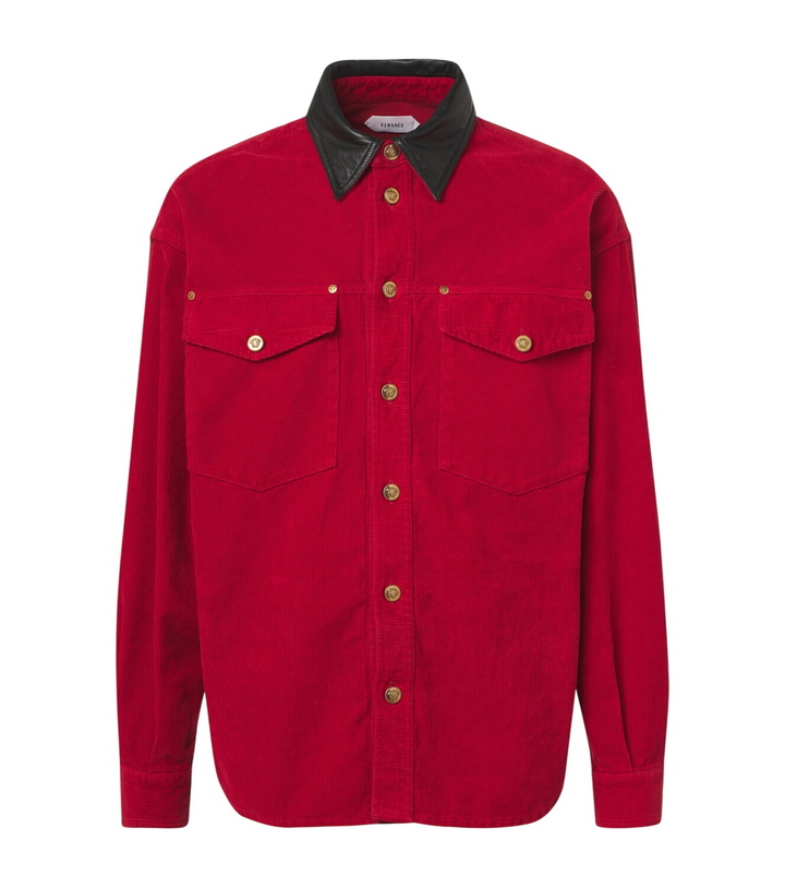 Photo: Versace Denim overshirt