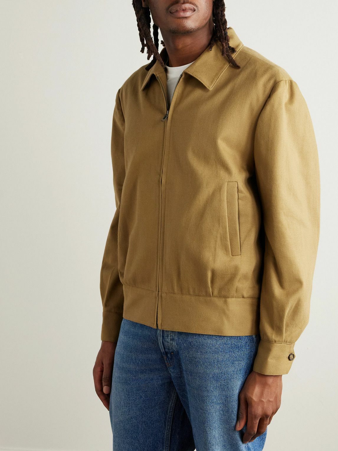 Noah noah nyc ノア ricky jacket ブルゾン Noah - Ricky Cotton-Twill Blouson Jacket - Yellow Noah NYC