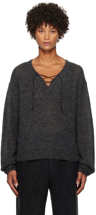 Photo: 16Arlington SSENSE Exclusive Gray Numa Sweater