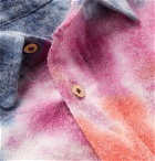 The Elder Statesman - Oversized Tie-Dyed Wool, Cashmere and Cotton-Blend Flannel Shirt - Multi
