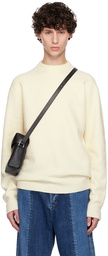 Jil Sander Off-White Crewneck Sweater